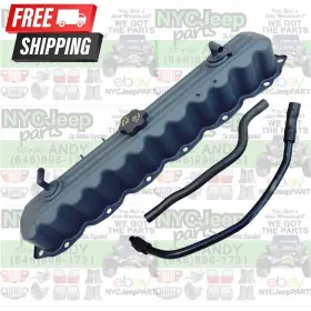 53020323ab Jeep 6 Cyl 2005-2006 Wrangler Tj 4.0 Steel Valve Cover Factory Oem