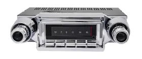 48340 Jegs Classic 740 Series Radio 1957 Chevrolet Bel Air Chrome Bezel Chrome/b