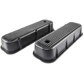 501106 Jegs Black Finned Valve Covers