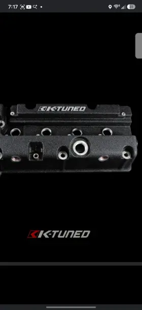 Ktd-kvc-b25 K-tuned Wrinkle Black Vented Valve Cover K20a2 K20z1 K20z3 K24a K24a2