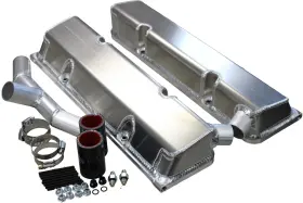 Vc208wo-5co1 Kevko Oil Pans & Components Sbc Fab Valve Cover Set Sgl Crossover Breathe