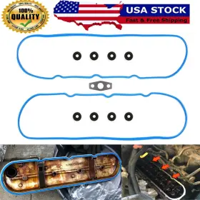 Kyqp0865 Ky-auto Vs50504 Valve Cover Gasket Set For Gm Chevy Silverado 4.8l 5.3l 6.0l 6.2l Engine