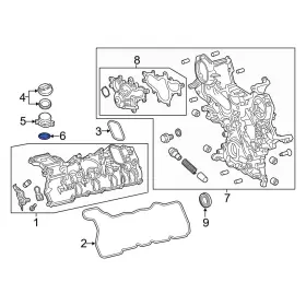 1219638010 Lexus Oe For Is500 2022-2024 Engine Oil Filler Tube Gasket