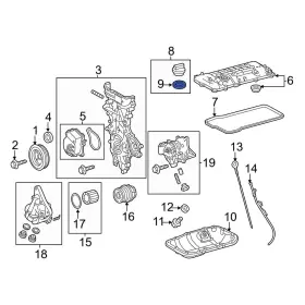 9043035001 Lexus Oe For Gx550 2024 Engine Oil Filler Cap Gasket