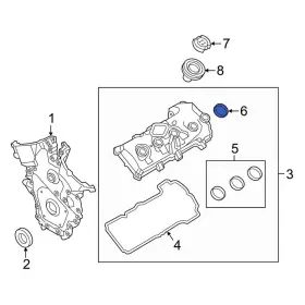6e5z6c535ab Lincoln Oe For Mkz 2007-2012 Engine Valve Cover Washer Seal