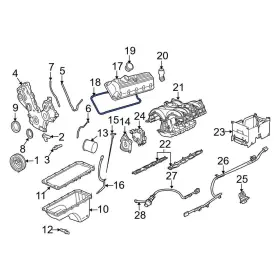 7l1z6584b Lincoln Oe For Navigator 2007-2014 Left Engine Valve Cover Gasket