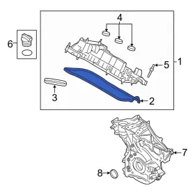 Ft4z6584d Lincoln Oe For Mkz 2017-2020 Left Inner Engine Valve Cover Gasket