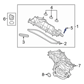 Hl3z00812b Lincoln Oe For Navigator 2015-2024 Engine Valve Cover Stud