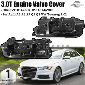 059103470ca Luft Meister 3.0t Engine Valve Cover With Gasket And Cap For Audi A5 A6 A7 Q5 Q8 Vw Touareg New Us