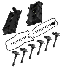 1j3rmq Maxpeedingrods Valve Cover And 6 Ignition Coils For Infiniti G35 Fx35 M35 Nissan 350z 03-08