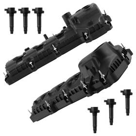 Maxpeedingrods 4ntjyy Left Right Valve Cover For Lincoln Mkx Mkz Continental 3.7l 2011-2019