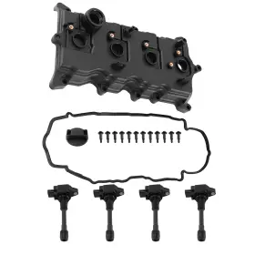 Gob8iu Maxpeedingrods Black Engine Cover Kit For Nissan Rogue 2.5l 2008-2012 Complete Hardware Set