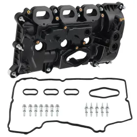 Hl3z-6582-a Maxpeedingrods Pgkc17 Engine Valve Cover For Ford F-150 3.5l 2017-2020 Black Plastic