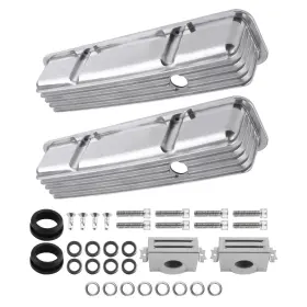 Q4if6e Maxpeedingrods Fabricated Aluminum Valve Covers Mounting Hardware For Small Block 283 302