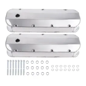 Vmjcn4 Maxpeedingrods 2 Aluminum Valve Covers For Big Block Chevy Engines 427 454 1966-2000
