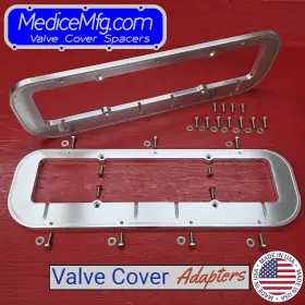 Vca55 Medicemfg.com Valve Cover Adapter Big Block Chevrolet On 1959-86 Small Chevy
