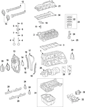 651-010-89-18 Mercedes-benz Genuine Engine Valve Cover 651-010-89-18 Mercedes-benz Genuine Engine Valve Cover