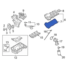 7t4z6584b Mercury Oe For Sable 2008-2009 Right Engine Valve Cover Gasket