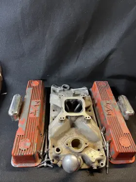 327b00 Mickey Thompson Mt Chevy Chevrolet 327 Aluminum Valve Cover Edelbrock Tm1