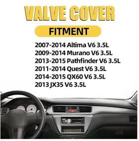 Miliparts 3004-258alu Aluminum Valve Cover Set Compatible With Nissan 2007-2015