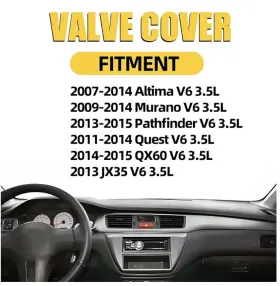 3004-258alu Miliparts Aluminum Valve Cover Set Compatible With Nissan 2007-2015