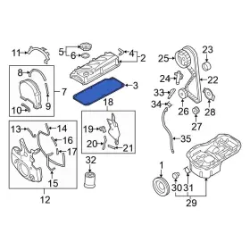 Mn137117 Mitsubishi Oe For Lancer 2005-2006 Engine Valve Cover Gasket