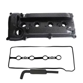 004-114alutyt Mitzone Aluminum Carbon Strip Type Valve Cover Compatible With Toyota Camry S