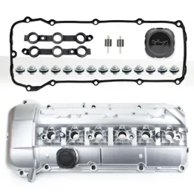 6004-069aluw Mocar7 Engine Parts Aluminum Valve Covers Compatible With Bmw E46 E39 E60 E83 E53 Z4