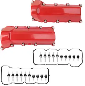 B0d5l1cvj6 Mocar7 Red Aluminum Valve Cover Set Dodge Ram 1500/dakota Durango 2004-2012/jeep 3.7 V6