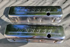 68111 Moroso Vintage Big Block Chevy Chrome Steel Valve Covers 396 427 454 Bbc
