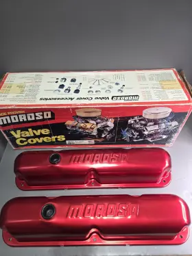 68152 Moroso N.o.s. Mopar Small Block Valve Covers Red Anodized