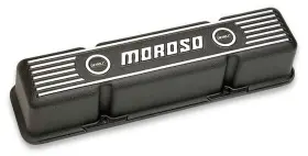 68411 Moroso Valve Cover Sbc Blk W Logo