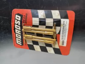 6860 Moroso Valve Cover Wing Nuts #6860 Gold Anodized Extra Long Aluminum 1/4 Inch Studs