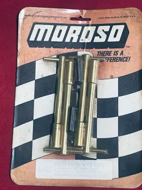 6862 Moroso Nos Valve Cover Wing Nuts Gold With 5/16 Inch Pontiac Ford