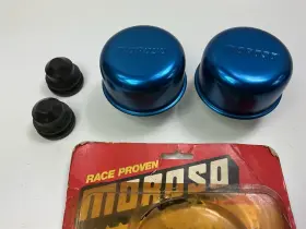 68722 Moroso One-piece Push-in Valve Cover Breathers For 1-1/4 Inch Hole