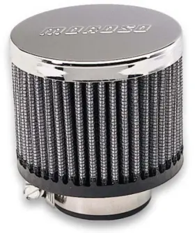 84663688157 Moroso Filtered Valve Cover Breather - Clamp-on No Hood 1-3/8in Id