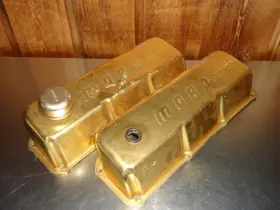 Morga351c Moroso Gold Anodized Valve Covers Ford Mercury Mustang Boss 302 351c 400