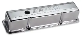 68102 Moroso Performance Products For Chevrolet Small Block Valve Cover - Without Baffles Stamped Steel