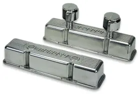 68370 Moroso Performance Products For Chevrolet Small Block Valve Cover - 1 With 2 Breathers Polished
