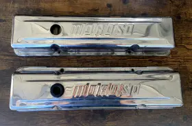 68401 Moroso Performance Products For Chevrolet Small Block Valve Covers - Polished Aluminum One Pair