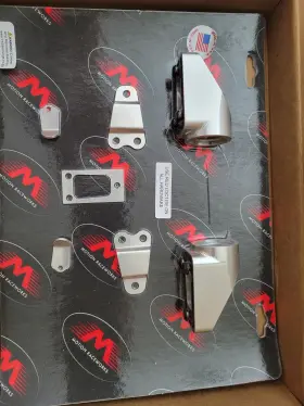 32-120 Motion Raceworks Billet Valve Cover Breathers Clear Anodized Pair Nib