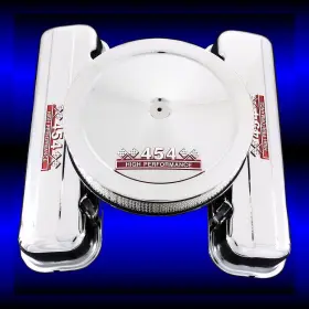 Mcc10595t Motorchrome Chrome Tall Valve Covers Air Cleaner Combo Fits Big Block Chevy 454 Engines