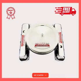 Mcc165163 Motorchrome Chrome Valve Covers And Air Cleaner Combo Fits Olds 455 Engines Oldsmobile