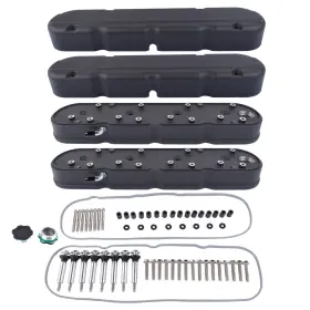 8082-3bk Motorpartsupplier Engine Valve Covers Fit Chevy Gm Ls Engines Ls1 Ls2 Ls3 Ls6 Ls7 5.3l 5.7 6.0 6.2