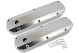 6843g Mr. Gasket Fabricated Aluminum Valve Covers - Silver