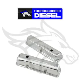 332-428 Mr Gasket 9412 Mr. Chrome Valve Covers With Baffle For 1958-76 Ford Fe