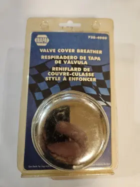 735-4980 Napa New Chrome Round Push In Breather For 1-1/4 Inch Hole Valve Cover Nos Racing