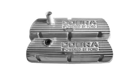 S1ms-6a582-a New Exact Reproduction 1965-66 Shelby Gt350 Aluminum Cobra Open Letter Valve Covers