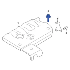 130754w00b Nissan Oe For Altima 2002-2006 Engine Cover Bolt