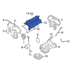 132642y01b Nissan Oe For Maxima 2000-2001 Front Engine Valve Cover